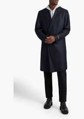 Zegna - Double-breasted wool-twill coat - Blue - IT 54
