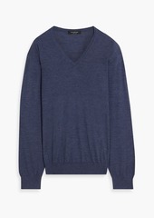 Zegna - Mélange cashmere and silk-blend sweater - Blue - IT 60