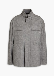 Zegna - Mélange silk and cashmere-blend twill jacket - Gray - IT 52