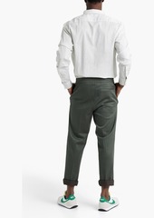 Zegna - Striped cotton shirt - Green - XL