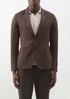 Zegna - Trofeo Wool-blend Suit Jacket - Mens - Brown