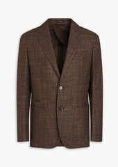 Zegna - Wool-blend tweed blazer - Brown - IT 52