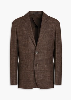 Zegna - Wool-blend tweed blazer - Brown - IT 50