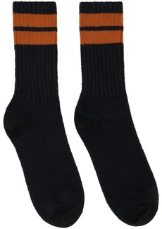 ZEGNA Black Cotton Blend Socks