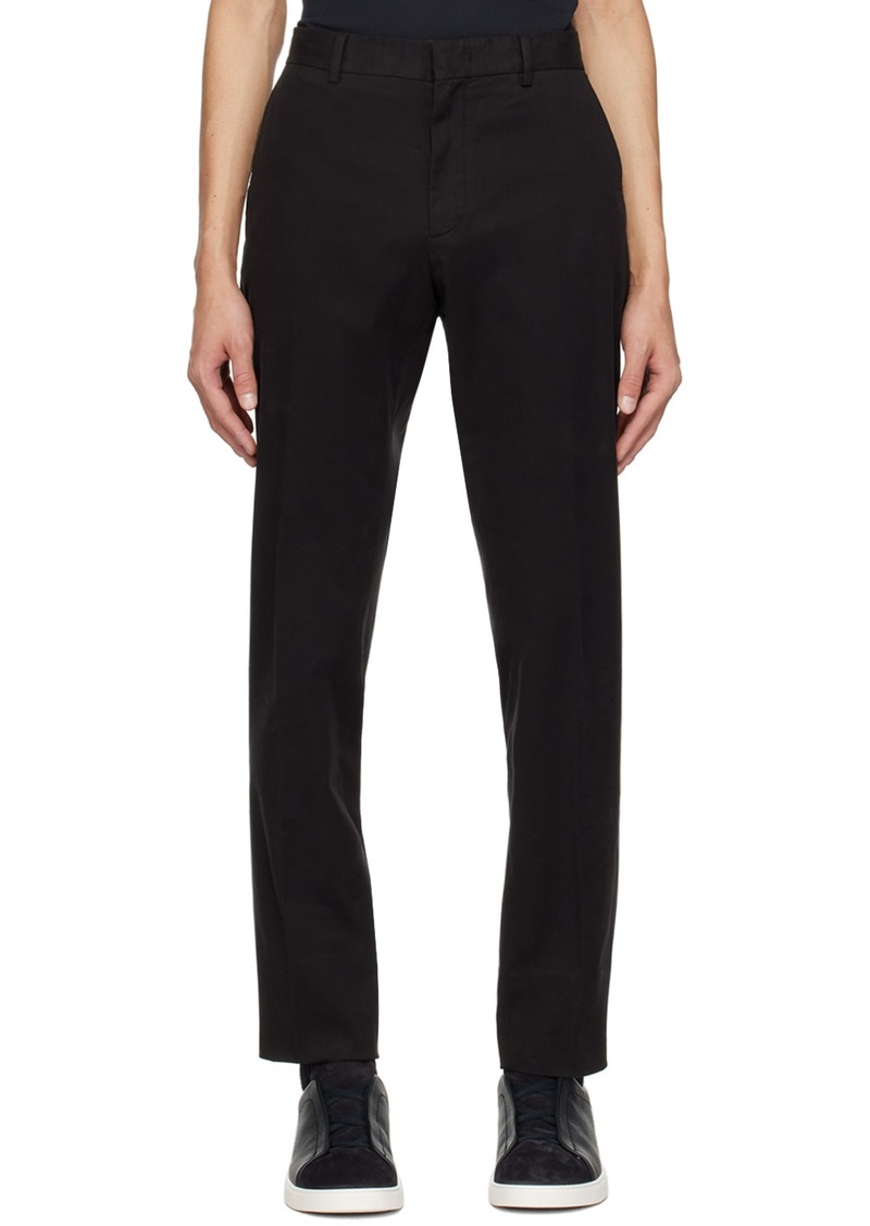 ZEGNA Black Four-Pocket Trousers