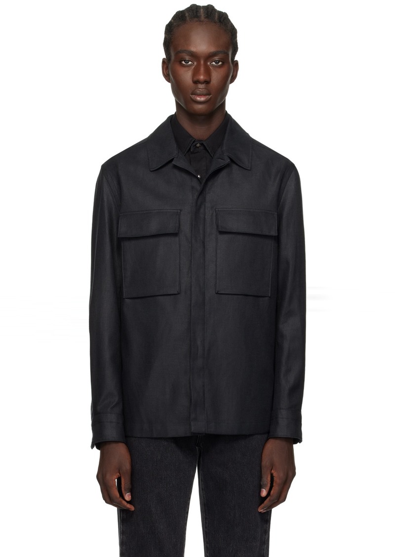 ZEGNA Black Long Sleeve Shirt