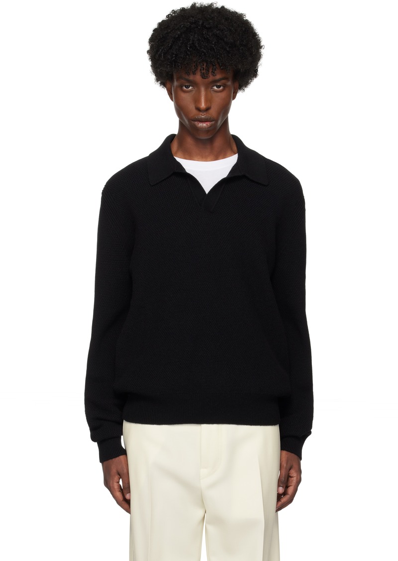 ZEGNA Black Oasi Cashmere Polo