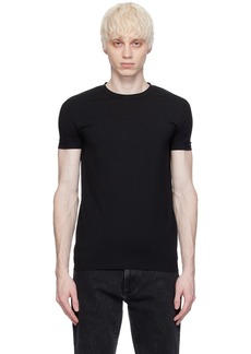 ZEGNA Black Round Neck T-Shirt