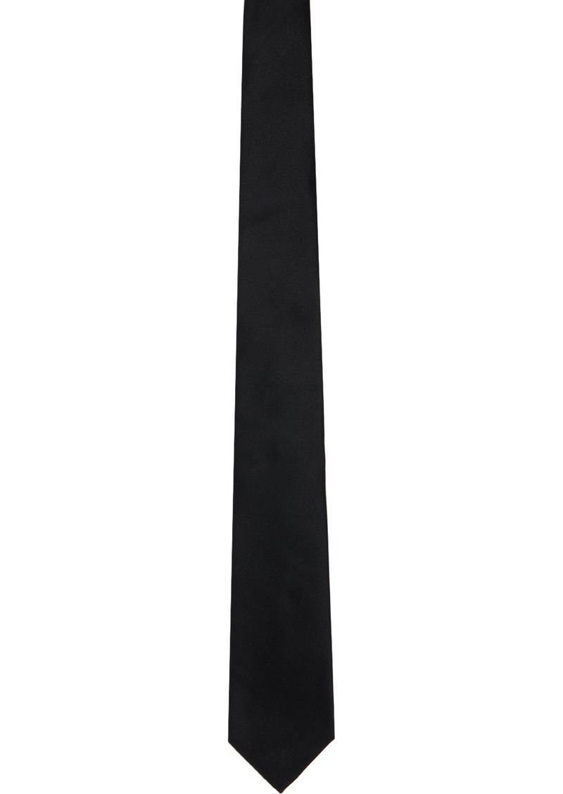 ZEGNA Black Silk Tie