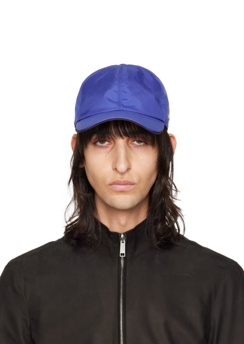 ZEGNA Blue Technical Fabric Baseball Cap