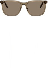 ZEGNA Brown Mastic Acetate Leggerissimo Sunglasses