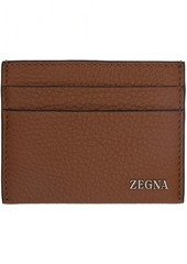 ZEGNA Brown Simple Card Holder