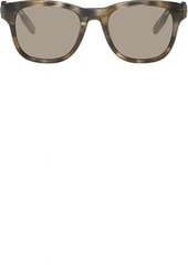 ZEGNA Brown Striped Sunglasses