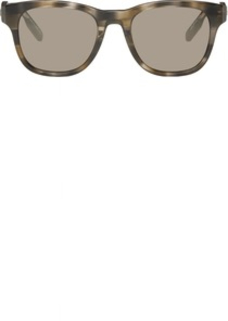 ZEGNA Brown Striped Sunglasses