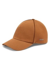 ZEGNA Cotton & Wool Adjustable Baseball Cap