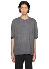 ZEGNA Gray Crewneck T-Shirt