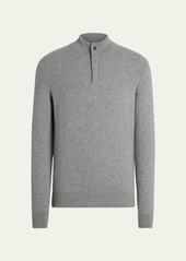 ZEGNA Men's Cashmere Quarter-Zip Sweater