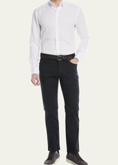 ZEGNA Men's Cotton Canvas Regular-Fit Chino Pants