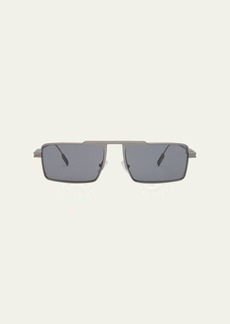 ZEGNA Men's EZ0233 Metal Rectangle Sunglasses