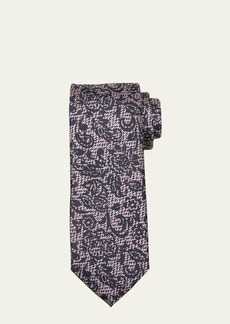 ZEGNA Men's Floral Silk Jacquard Tie