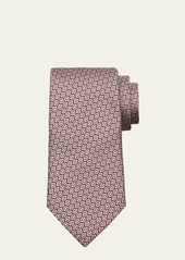 ZEGNA Men's Geometric Silk Jacquard Tie