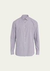 ZEGNA Men's Gingham Button-Down Shirt