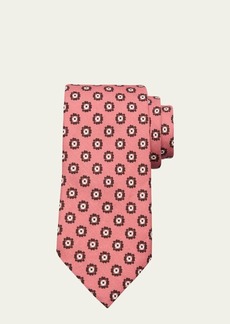ZEGNA Men's Linen-Silk Printed Tie