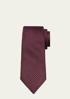 ZEGNA Men's Micro-Woven Silk Tie