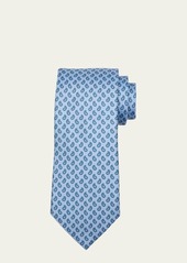 ZEGNA Men's Paisley-Print Silk Tie