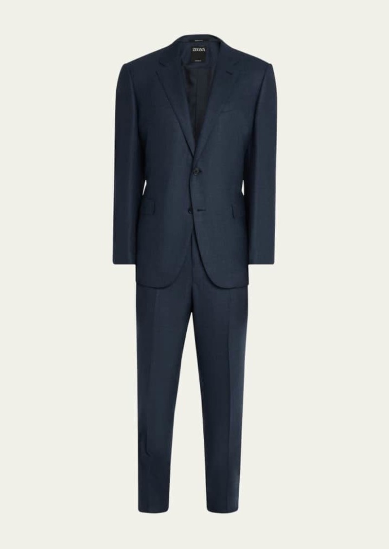 ZEGNA Men's Prince of Wales 15milmil15 Suit