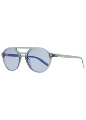 Zegna Men's Round Sunglasses EZ0180 20C Transparent Gray 54mm