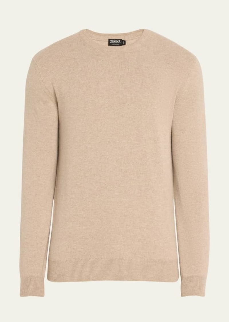 ZEGNA Men's Solid Oasi Cashmere Sweater