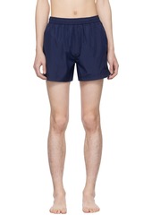 ZEGNA Navy Drawstring Swim Shorts