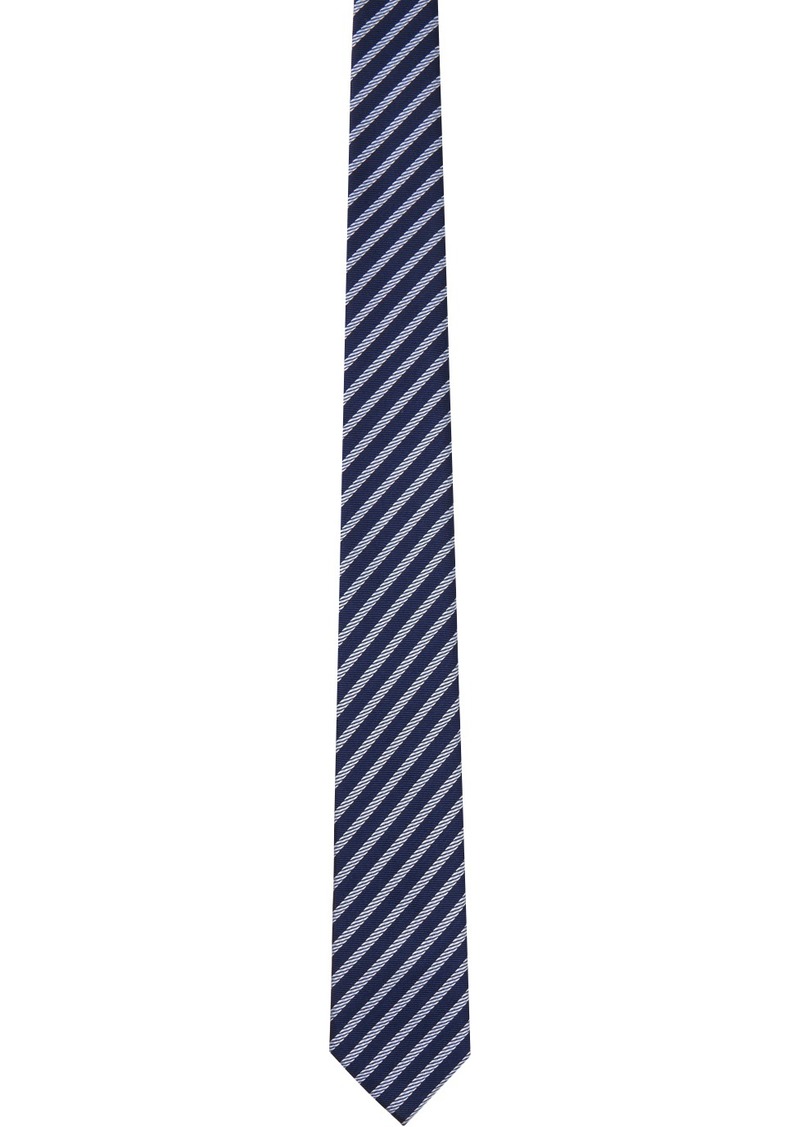 ZEGNA Navy Stripe Tie