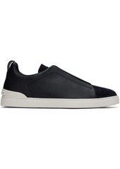 ZEGNA Navy Triple Stitch Sneakers