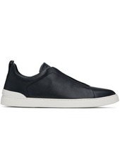 ZEGNA Navy Triple Stitch Sneakers