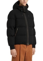 ZEGNA Oasi Channel Quilted Cashmere Down Jacket