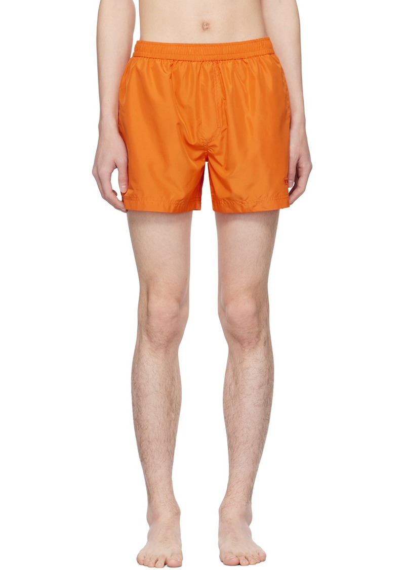 ZEGNA Orange Drawstring Swim Shorts