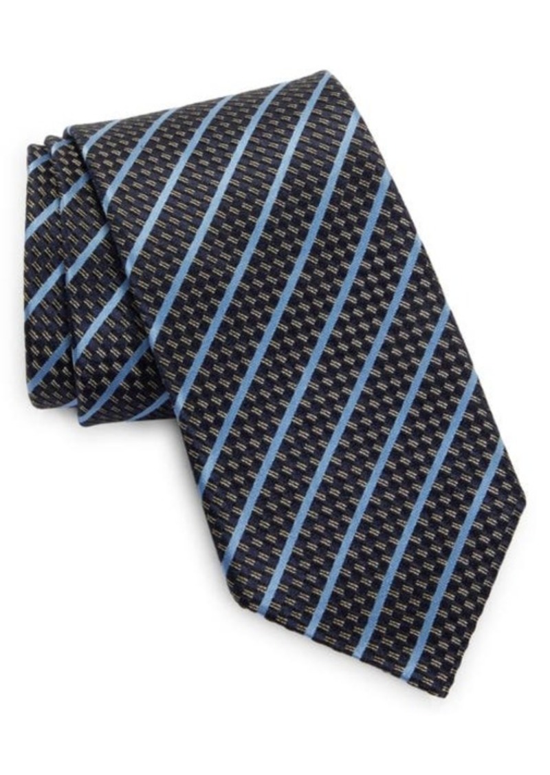 ZEGNA TIES Paglie Stripe Silk Tie