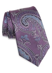 ZEGNA Paisley Silk Tie in Violet at Nordstrom