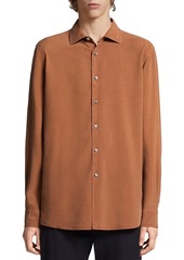 Zegna Silk Garment Dyed Shirt