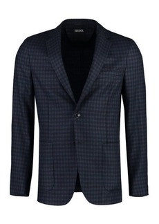 ZEGNA SINGLE-BREASTED TWO-BUTTON JACKET