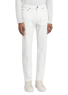 Zegna Slim Fit Comfort Jeans in White