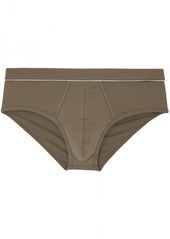 ZEGNA Taupe Piping Briefs