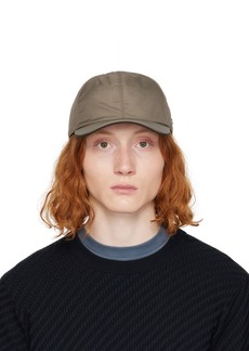 ZEGNA Taupe Technical Fabric Baseball Cap