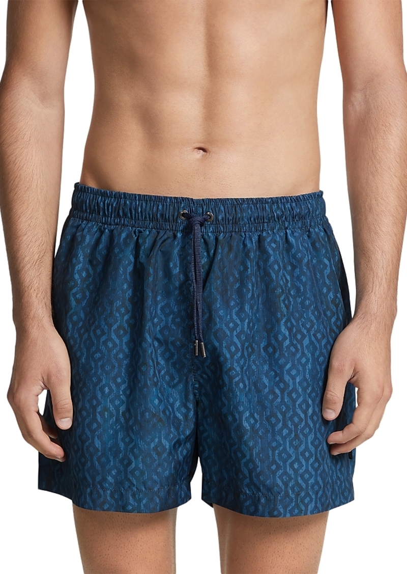 Zegna Technical Fabric Printed Swim Shorts