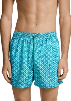 Zegna Technical Fabric Printed Swim Shorts