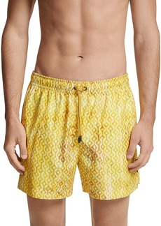 Zegna Technical Fabric Printed Swim Shorts