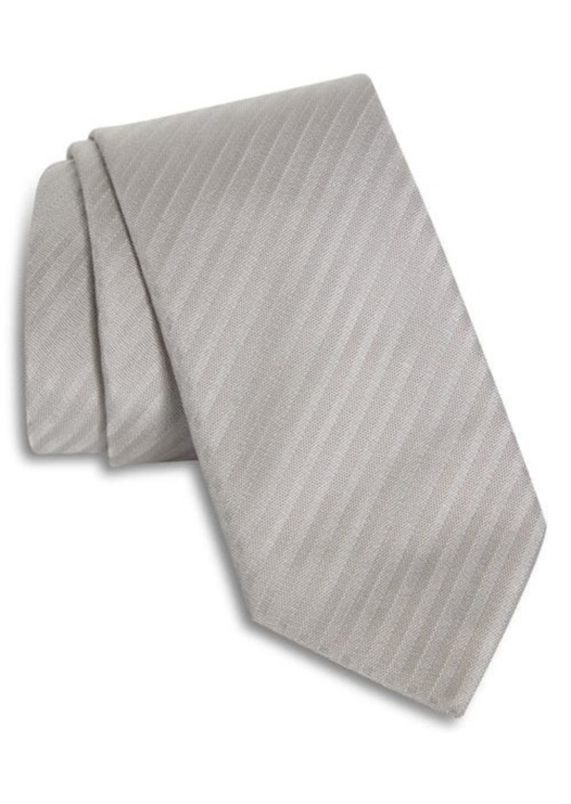 ZEGNA TIES Textured Stripe Silk Tie