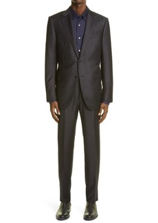 ZEGNA Trofeo Classic Fit Navy Wool Suit at Nordstrom